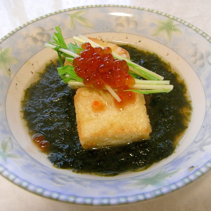 磯の香り・揚げ出し豆腐の海苔あんかけ